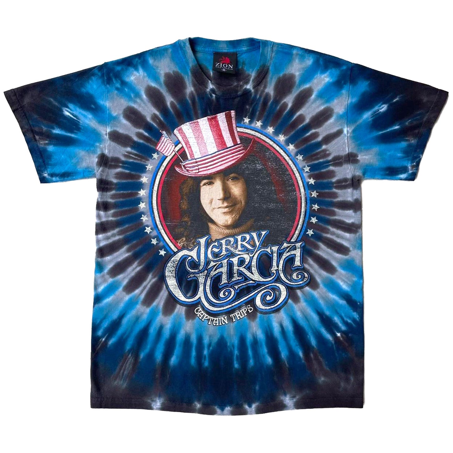 Jerry Garcia Captain Trips Tie Dye T-shirt Front
