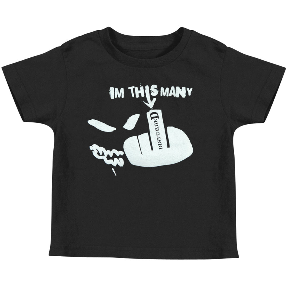 Disturbed I'm This Many Childrens T-shirt Front