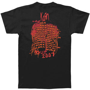Korn Three Faces 07 Tour T-shirt Back