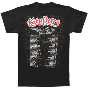 Katy Perry Kitty Mask 2009 World Tour Slim Fit T-shirt Back