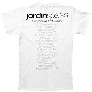 Jordin Sparks Mirror 08 Tour Slim Fit T-shirt Back