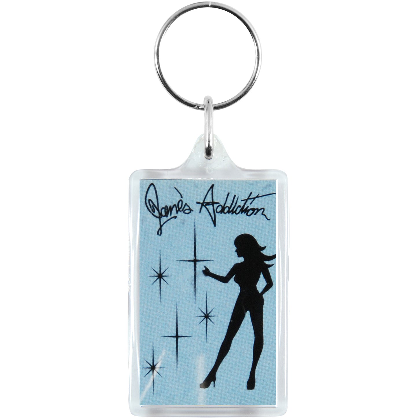 Janes Addiction Silhouette Plastic Key Chain Back