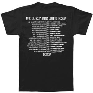 Hives 2007 Black And White Tour Slim Fit T-shirt Back