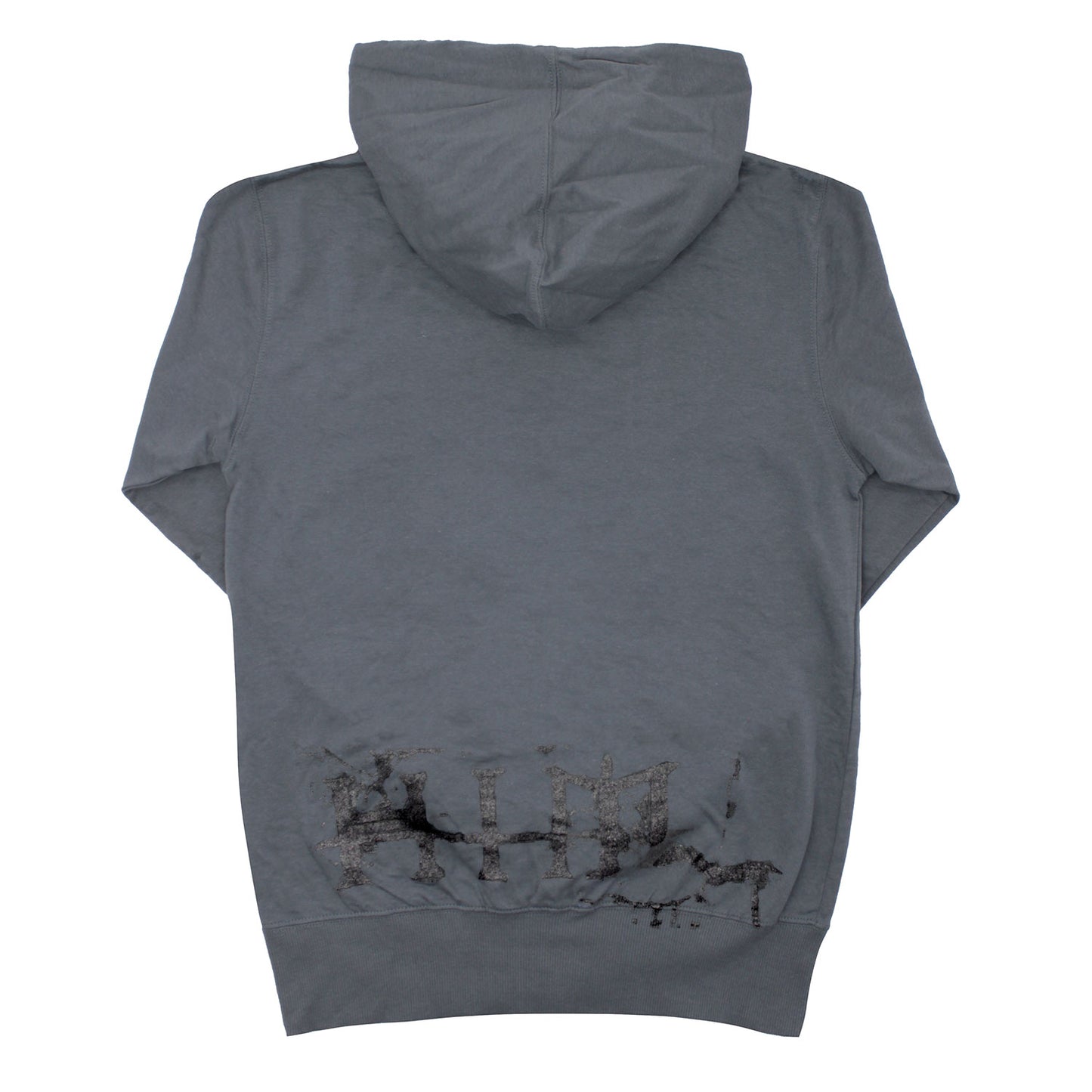 Dripping Logo Zippered Hooded Sweatshirt