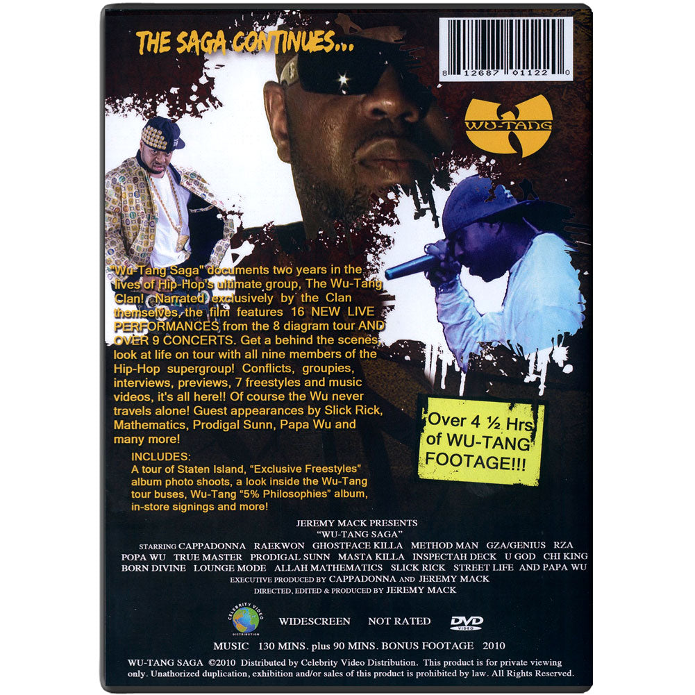 Wu Tang Clan DVD Back