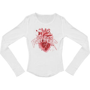 Bullet For My Valentine Big Heart Long Sleeve Thermal Girls Jr Thermal Long Sleeve Front