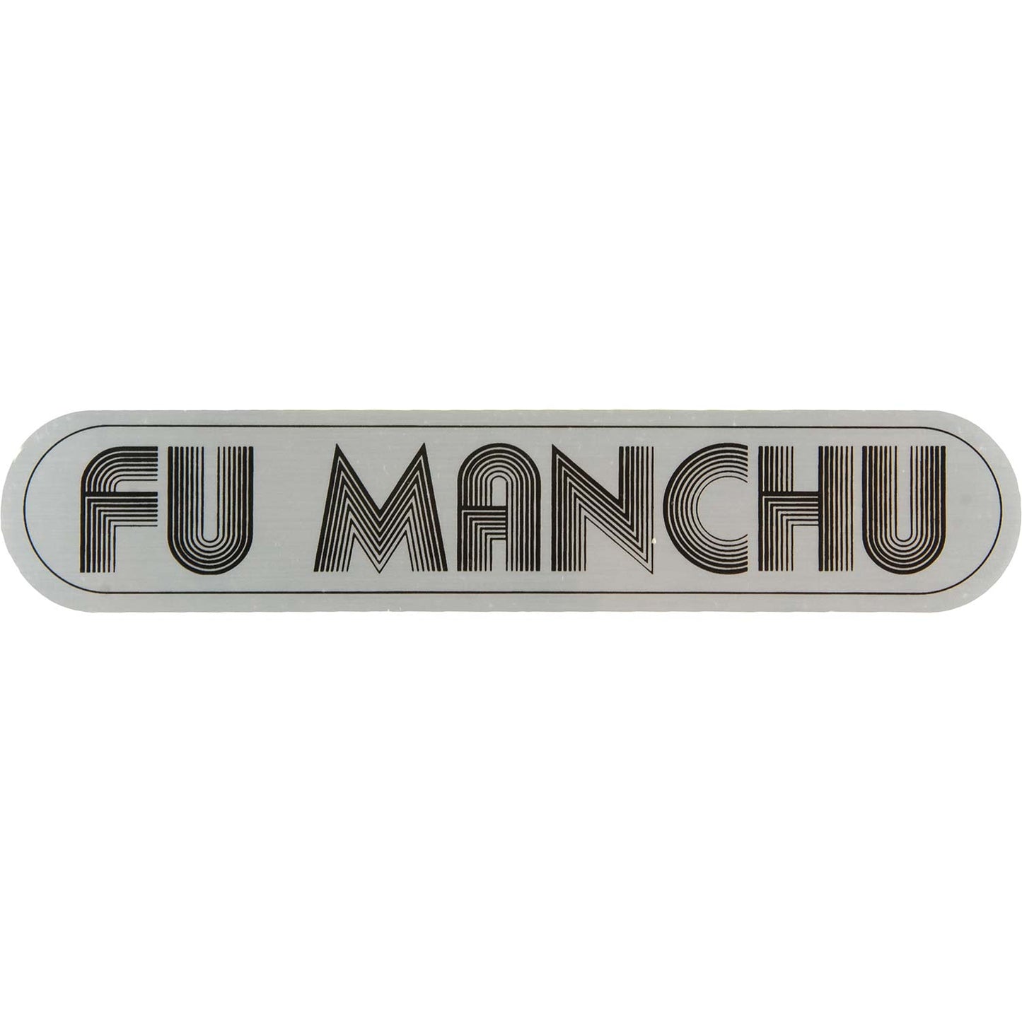 Fu Manchu Logo Sticker Front