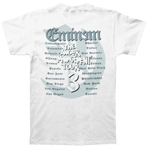 Eminem With Hood Tour T-shirt Back