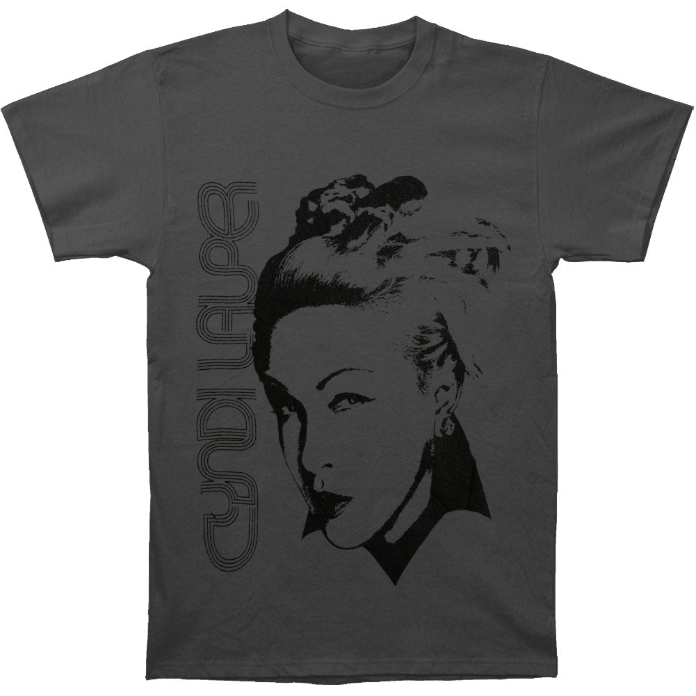 Cyndi Lauper Silhouette Face Slim Fit T-shirt Front
