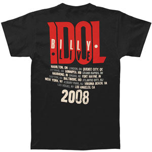 Billy Idol Eyes Without A Face 08 Tour Slim Fit T-shirt Back
