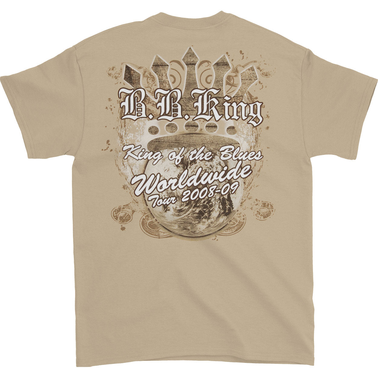 B.B. King King Of The Blues Worldwide Tour 2008-2009 T-shirt Back
