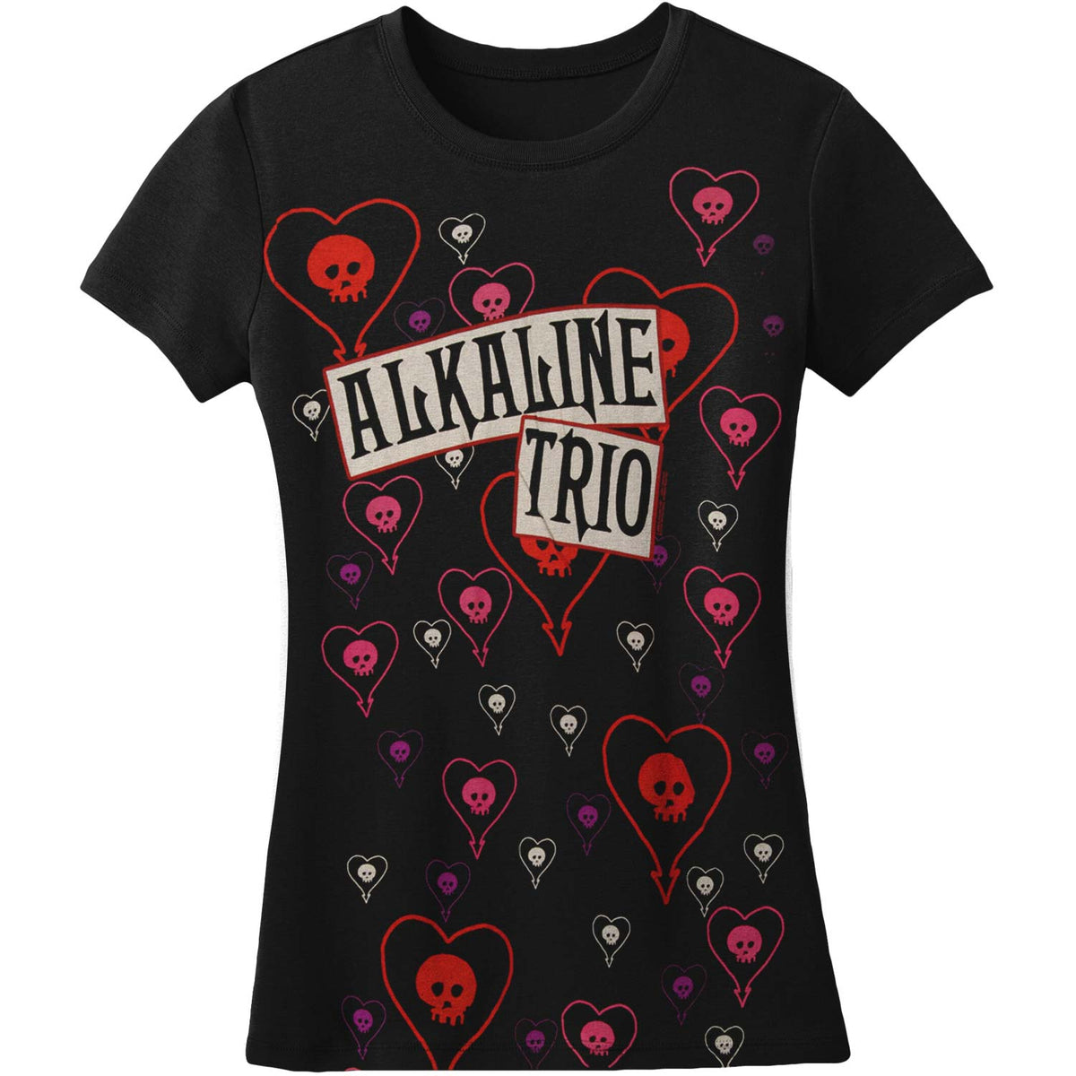 Alkaline Trio Hearts Soft Junior Top Front