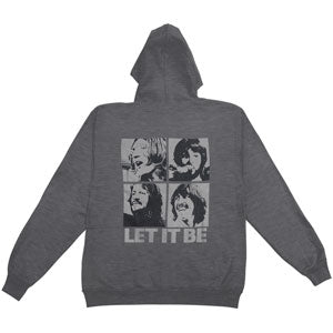Beatles Let It Be Portraits Girls Jr Hooded Sweatshirt Back