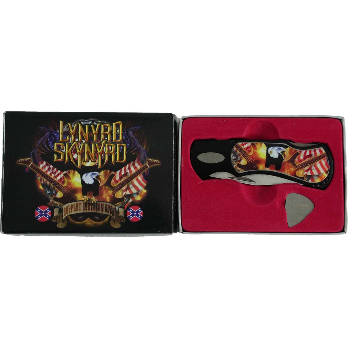 Lynyrd Skynyrd Rebel Eagle Folding Knive Back