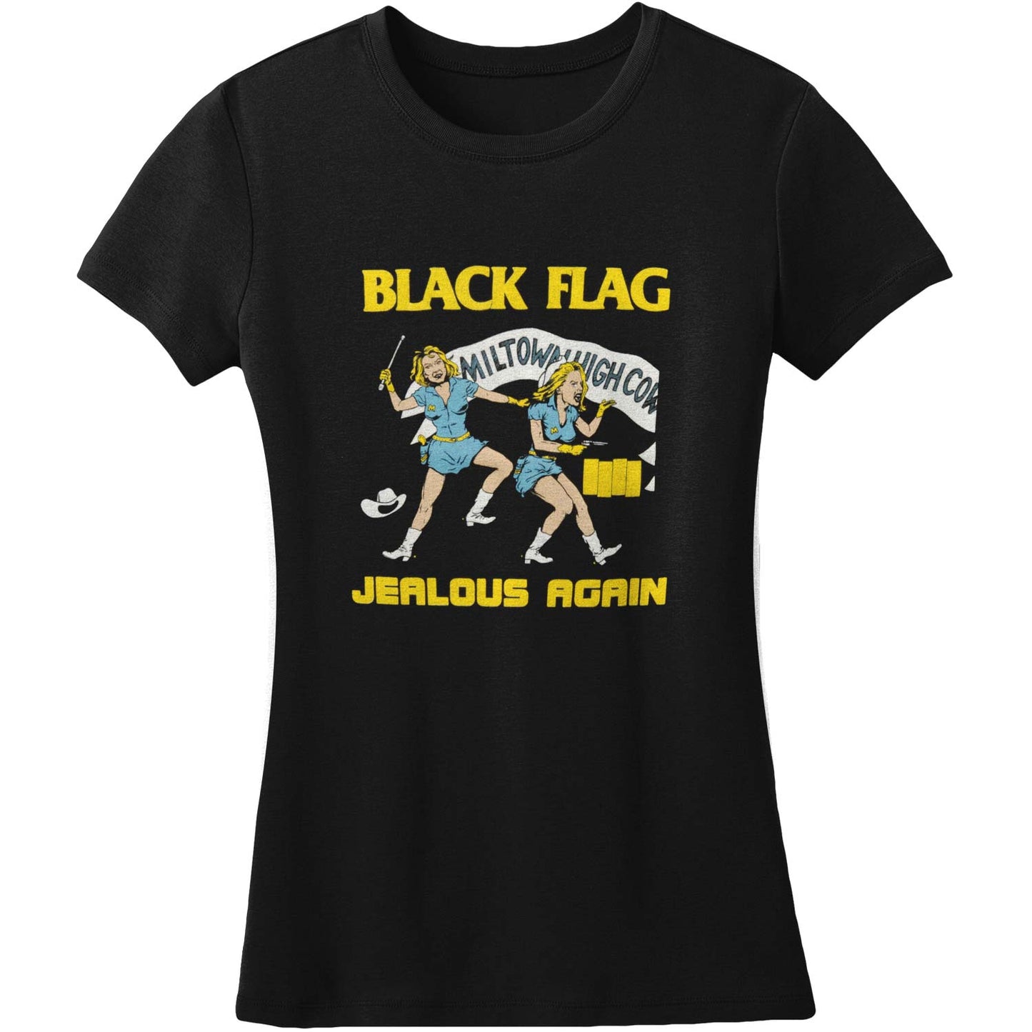 Black Flag Jealous Again Junior Top Front