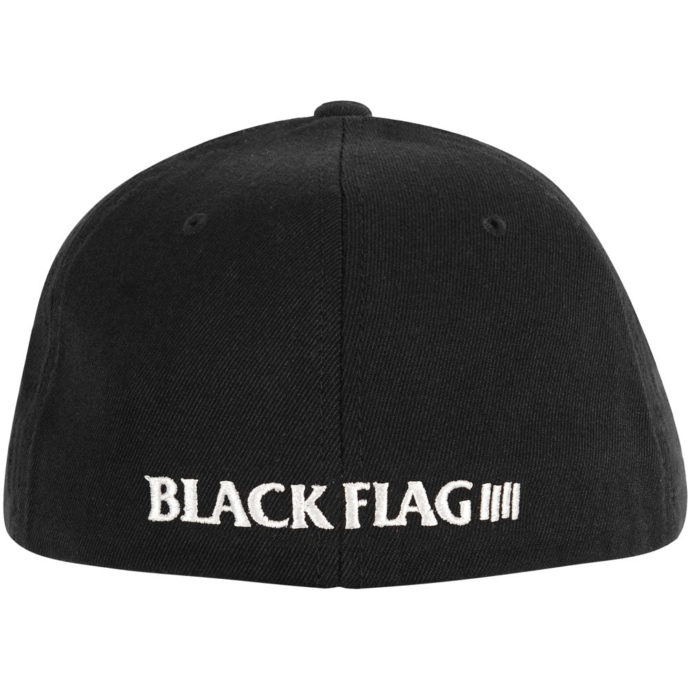 Black Flag Bars & Logo Baseball Cap Back