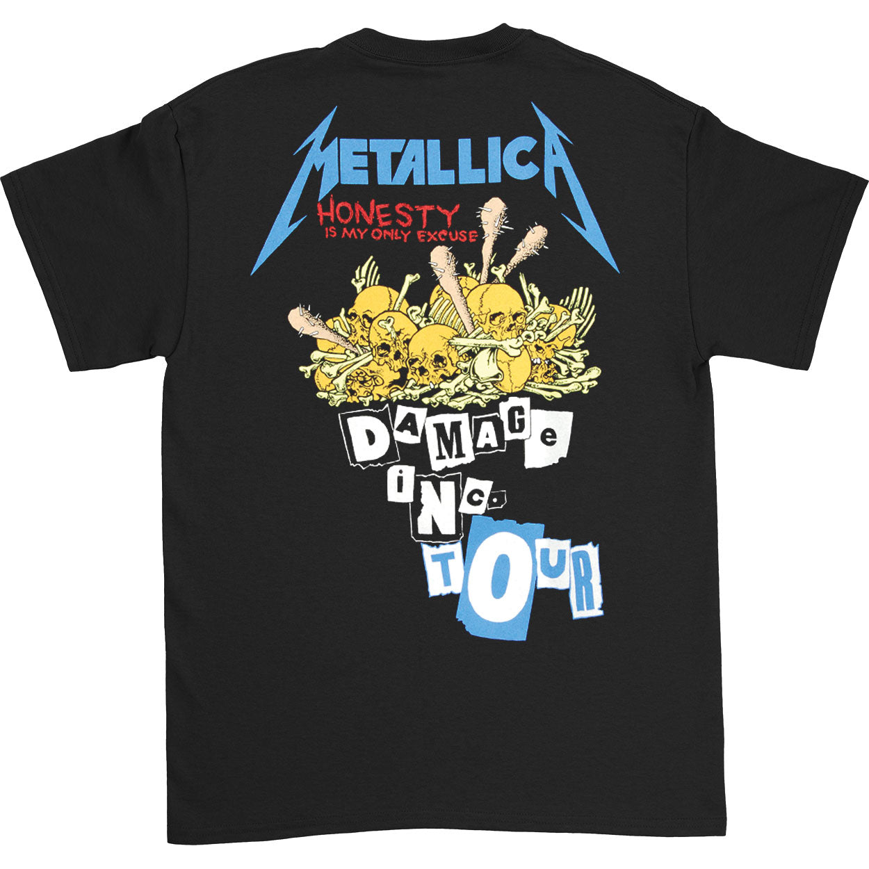 Metallica Damage Inc. Tour T-shirt Back