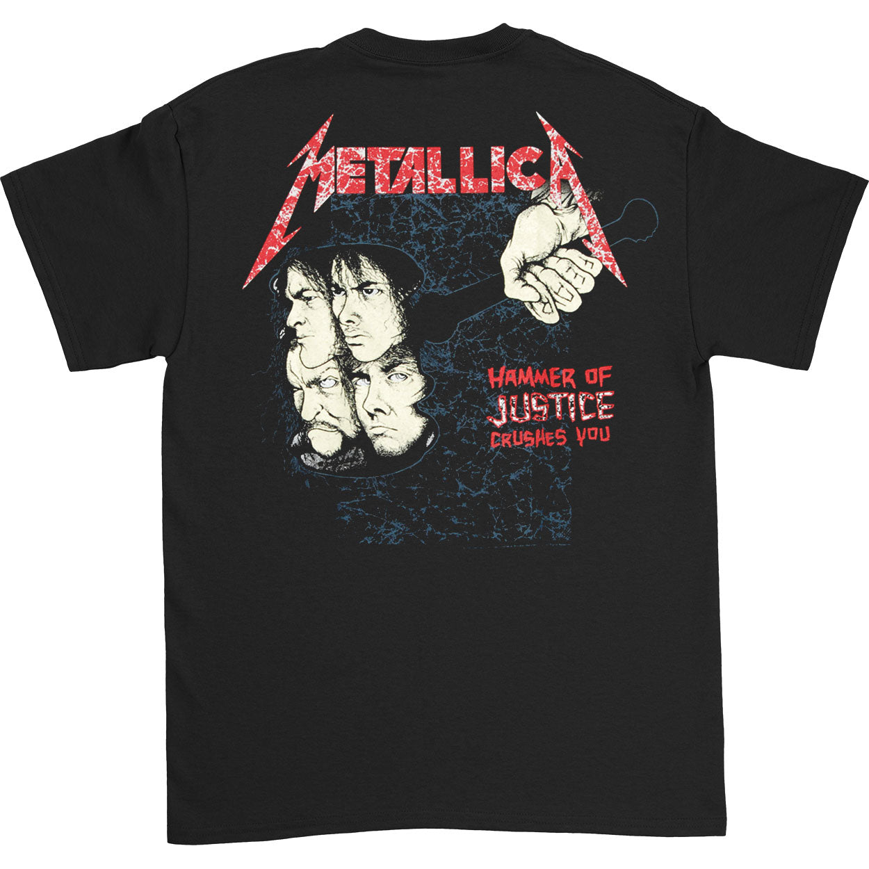 Metallica Justice Neon T-shirt Back