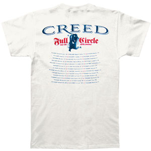 Creed 2009 North American Tour Slim Fit T-shirt Back