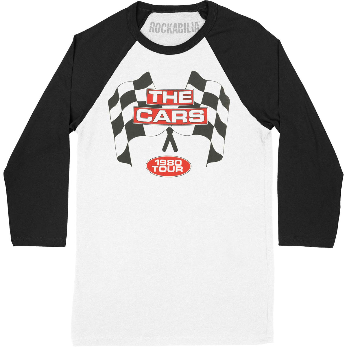 Cars Checkered Flag Baseball Jersey Front