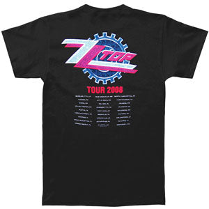 ZZ Top Gear 2008 Tour T-shirt Back
