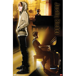 Justin Bieber Piano Domestic Poster