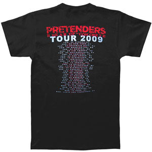 Pretenders Concrete Logo 2009 Tour Slim Fit T-shirt Back