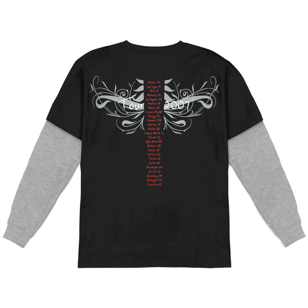 Joe Satriani Blurred Image 2007 Tour Long Sleeve Back