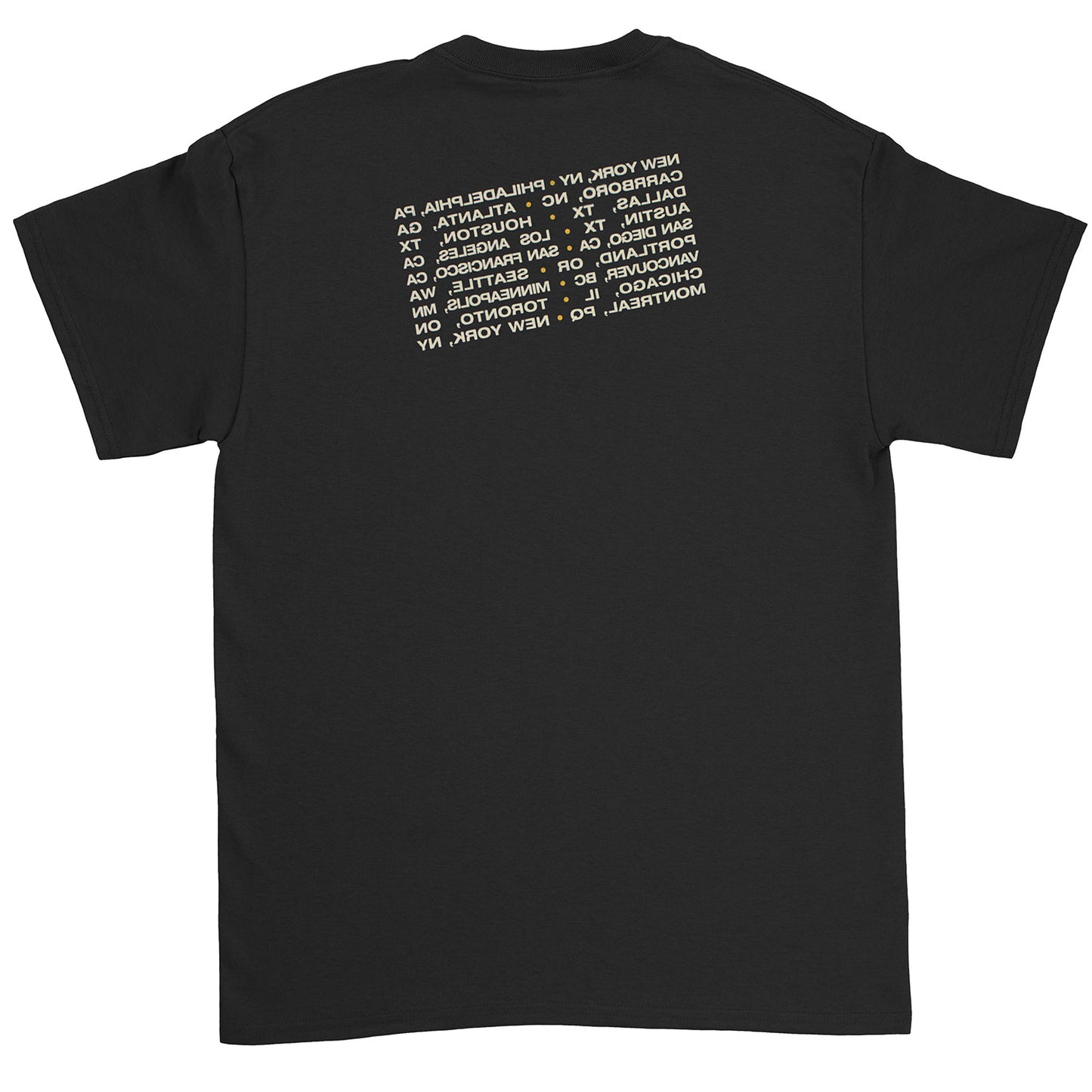 Logo/tours Philadephia-NY reverse print Slim Fit T-shirt