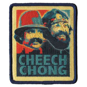 Cheech & Chong Retro Embroidered Patch Front