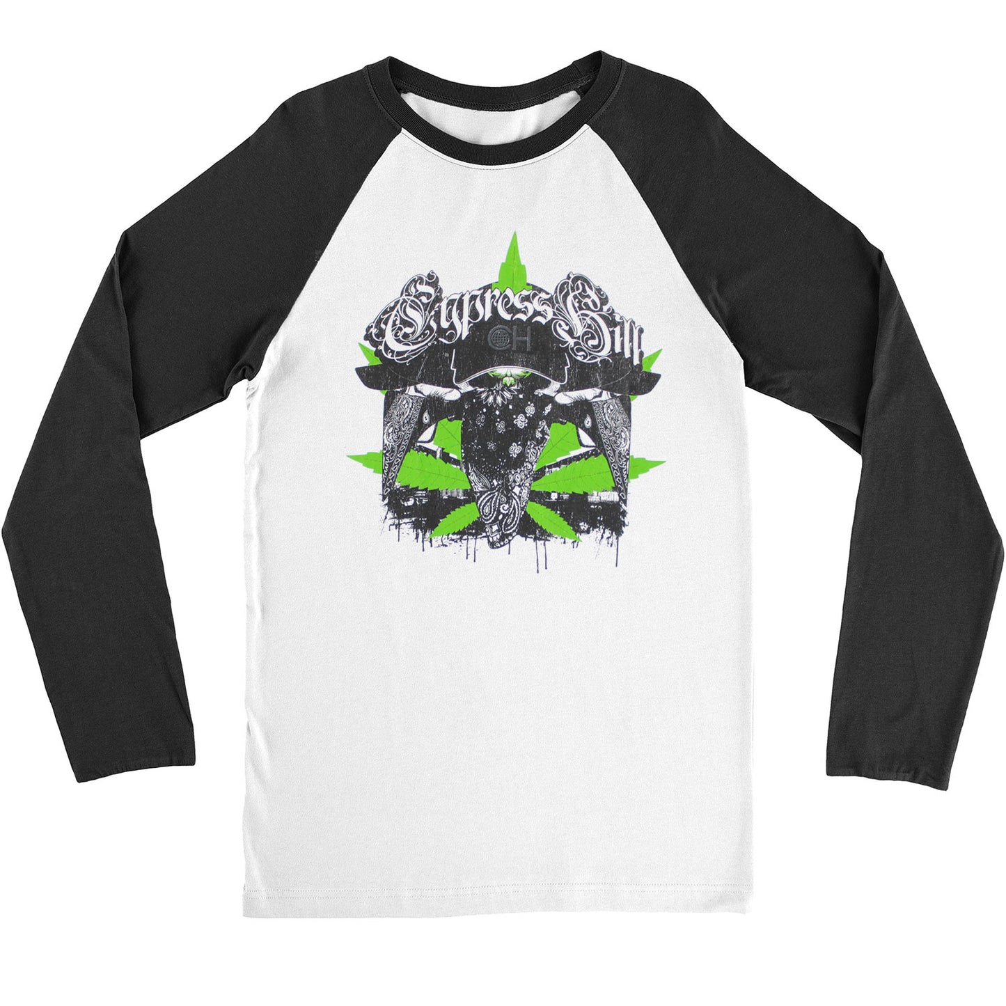 Cypress Hill Bandanas And Leaves Baseball Jersey Front