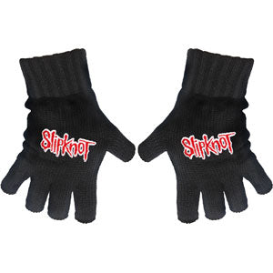 Slipknot Logo Knit Gloves Front