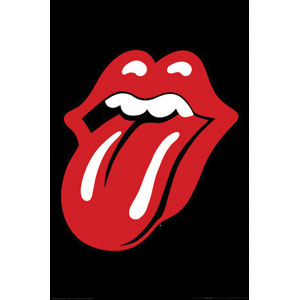 Rolling Stones Classic Red & White Tongue Domestic Poster Front