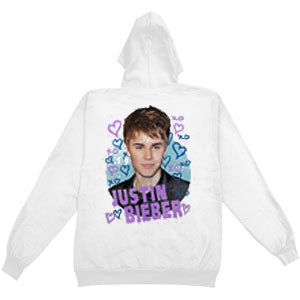 Justin Bieber XO Girls Jr Hooded Sweatshirt Back