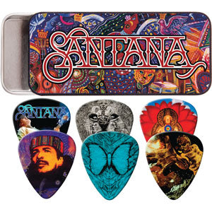 Santana Supernatural Pick Tin - Dunlop Collector's Guitar Pick Front
