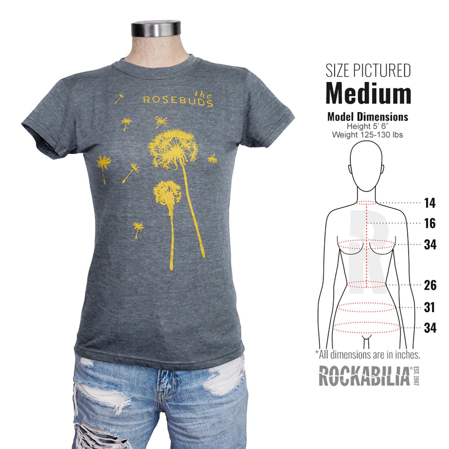 Rosebuds Dandelion Soft Junior Top Alt 3