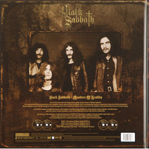 Black Sabbath Masters Of Reality DVD/Book Combos