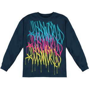 Cold World Logo Repeat Long Sleeve Front