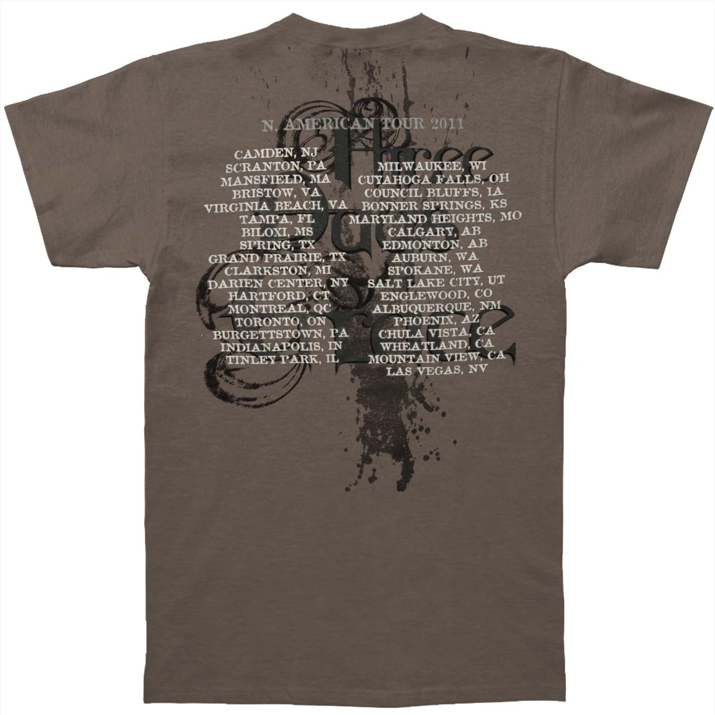 Three Days Grace Beat Down T-shirt Back