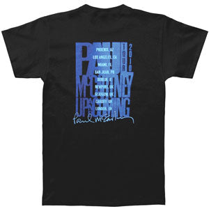 Paul Mccartney Up & Coming 2010 Tour Slim Fit T-shirt Back