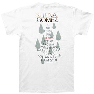 Selena Gomez Without Rain 2010 Tour T-shirt Back