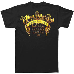 Allman Brothers 40 Years 1969-2009 T-shirt Back