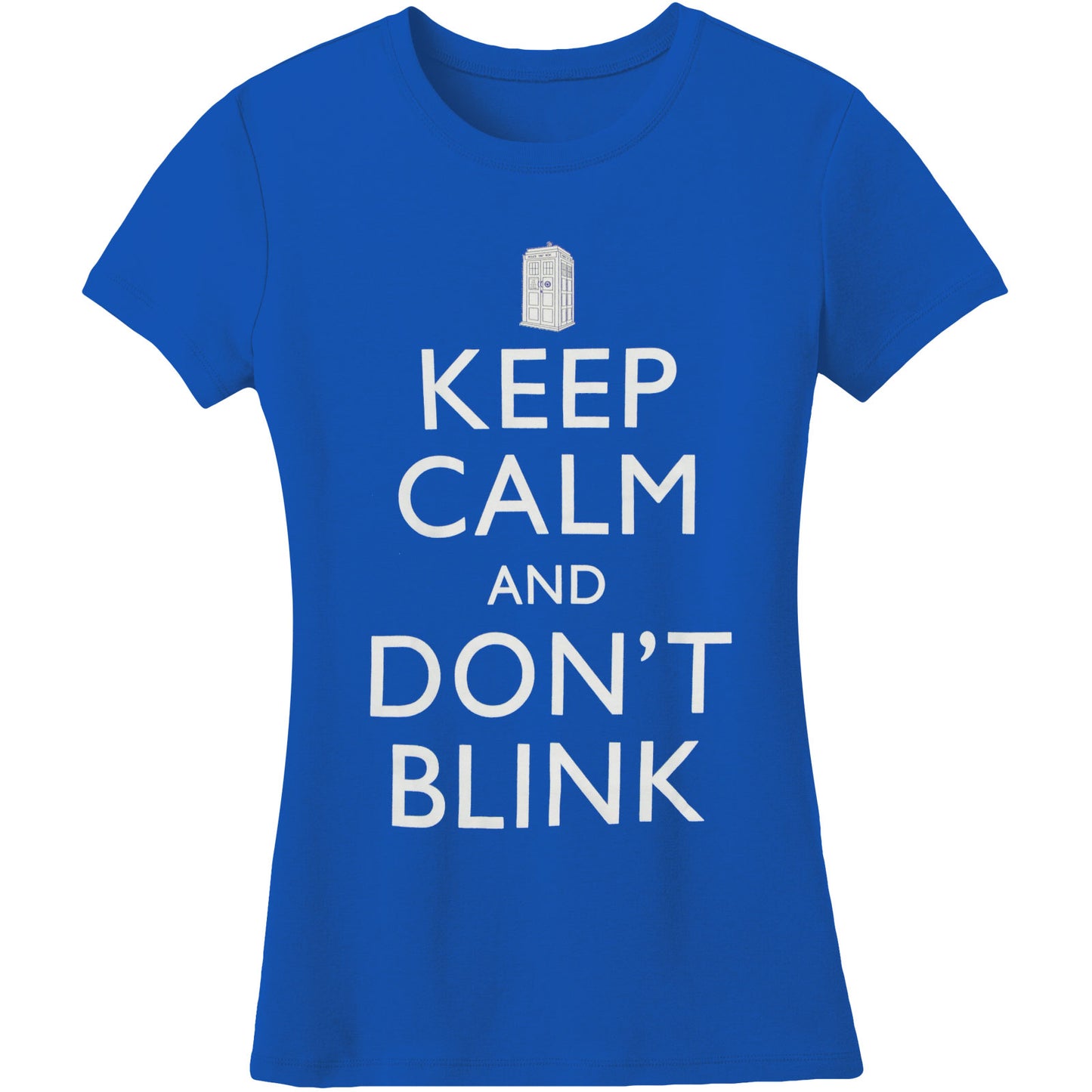 Doctor Who Keep Calm & Don't Blink Junior Top Front