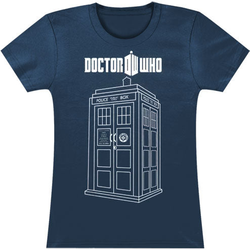 Doctor Who Linear Tardis Junior Top Front