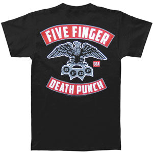 Five Finger Death Punch Los Angeles Logo T-shirt Back