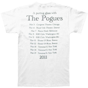 Pogues New York 2011 Tour Slim Fit T-shirt Back