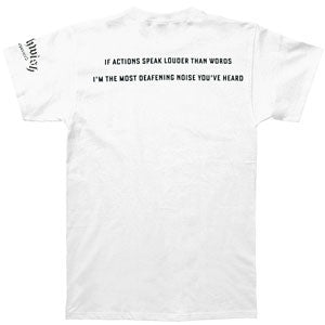 Touche Amore Actions Speak Louder White T-shirt