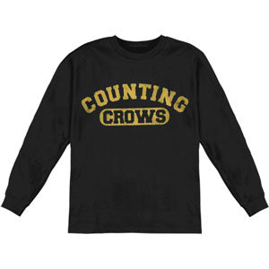 Counting Crows Distressed Athletic Long Sleeve Front