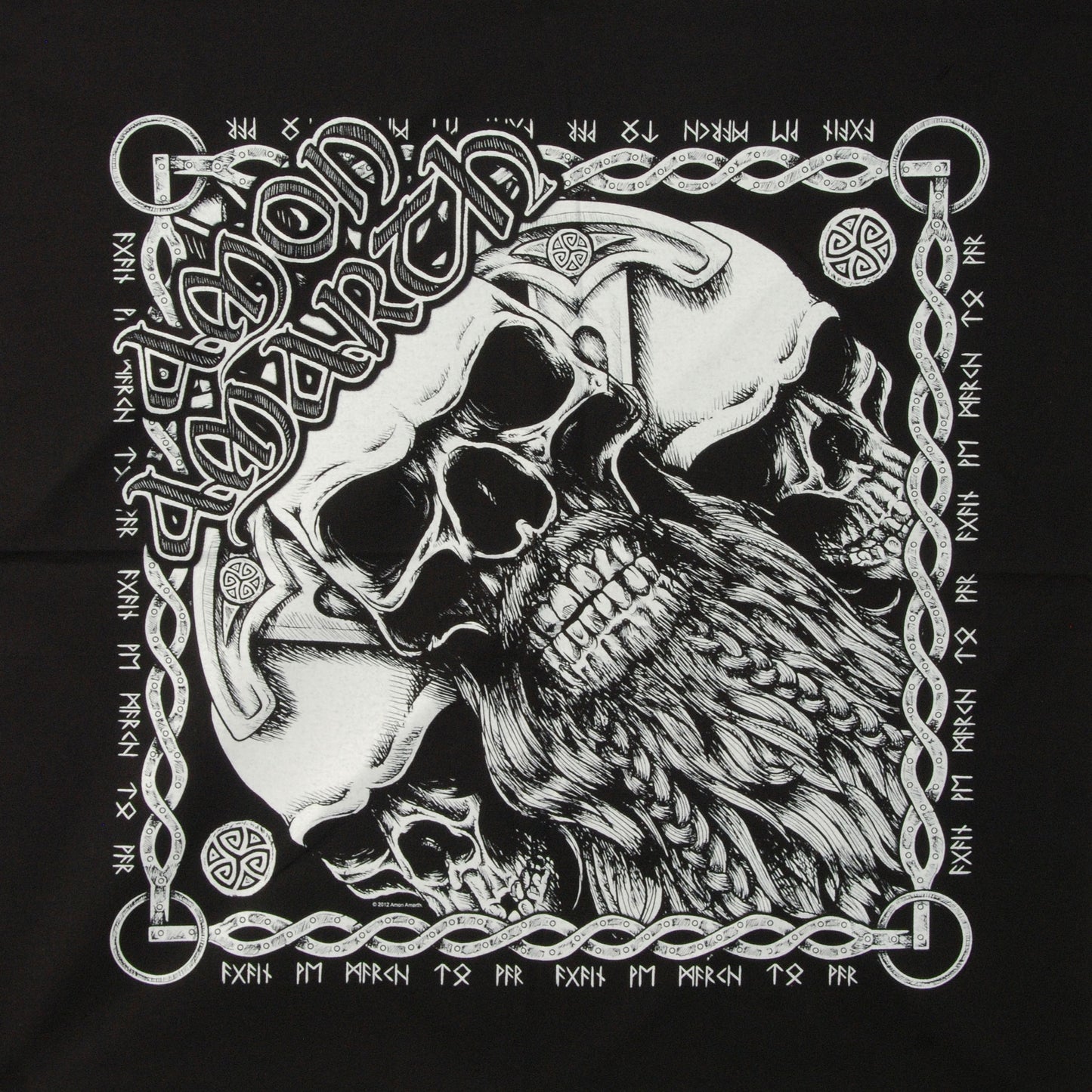 Amon Amarth Bearded Skull Bandana Front