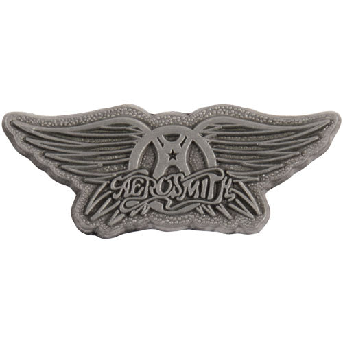 Aerosmith Wings Pewter Pin Badge Front